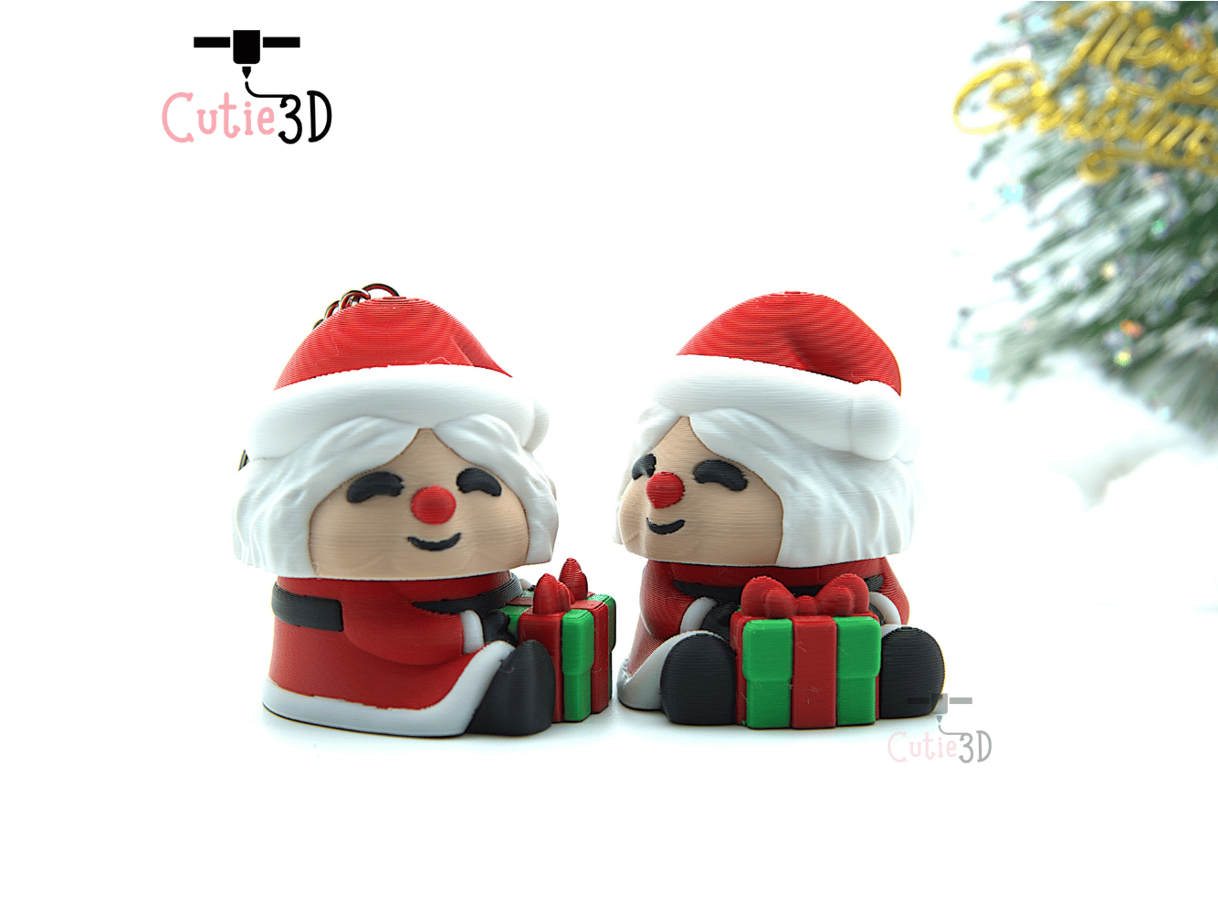 Cutie3D-Christmas Mrs. Santa Keycap Fidget Clicker Keychain_10.png