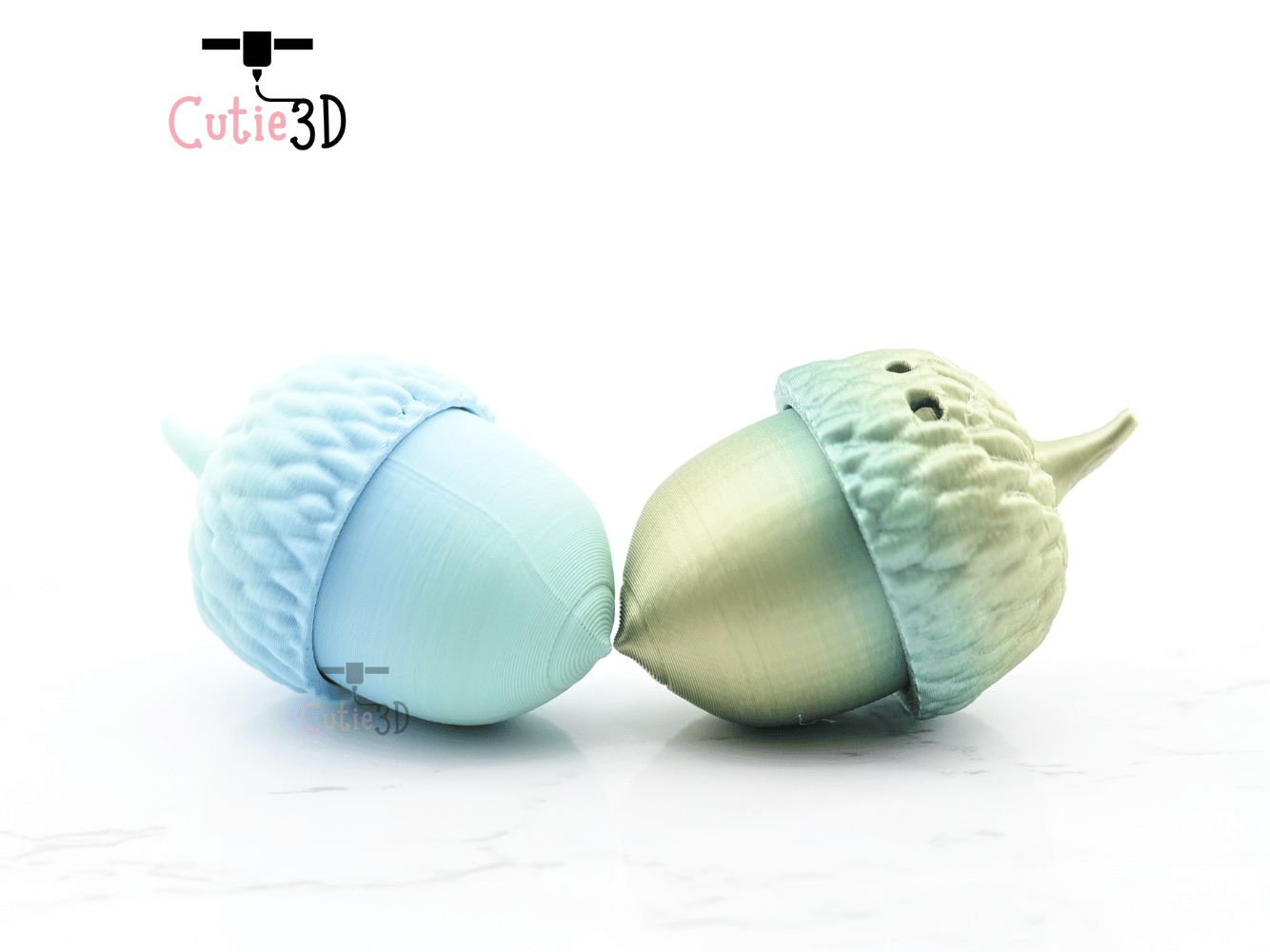 Digital Downloads - Cutie3D Acorn Keycap Fidget Clicker Keychain - Cute Backpack Keychain