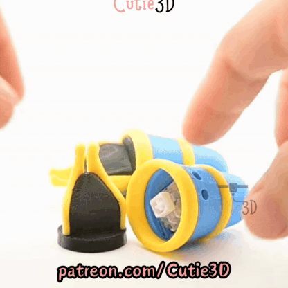 Digital Downloads - Cutie3D Back To School Pen Keycap Fidget Clicker Keychain - Cute Backpack Keychain