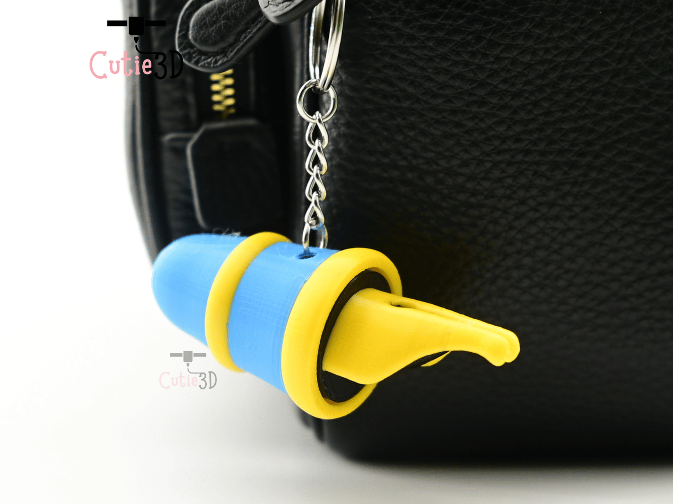 Digital Downloads - Cutie3D Back To School Pen Keycap Fidget Clicker Keychain - Cute Backpack Keychain