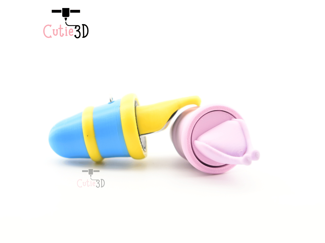Digital Downloads - Cutie3D Back To School Pen Keycap Fidget Clicker Keychain - Cute Backpack Keychain