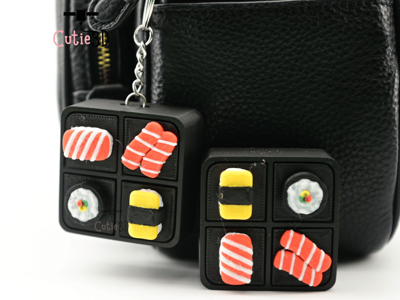 Digital Downloads - Cutie3D Bento Box For Food Lovers Keycap Fidget Clicker Keychain - Cute Backpack Keychain