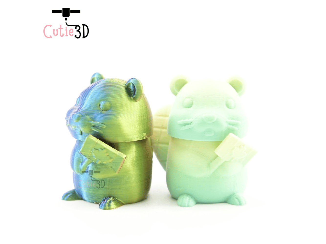 Digital Downloads - Cutie3D Canada Flag Beaver Keycap Fidget Clicker Keychain - Cute Backpack Keychain