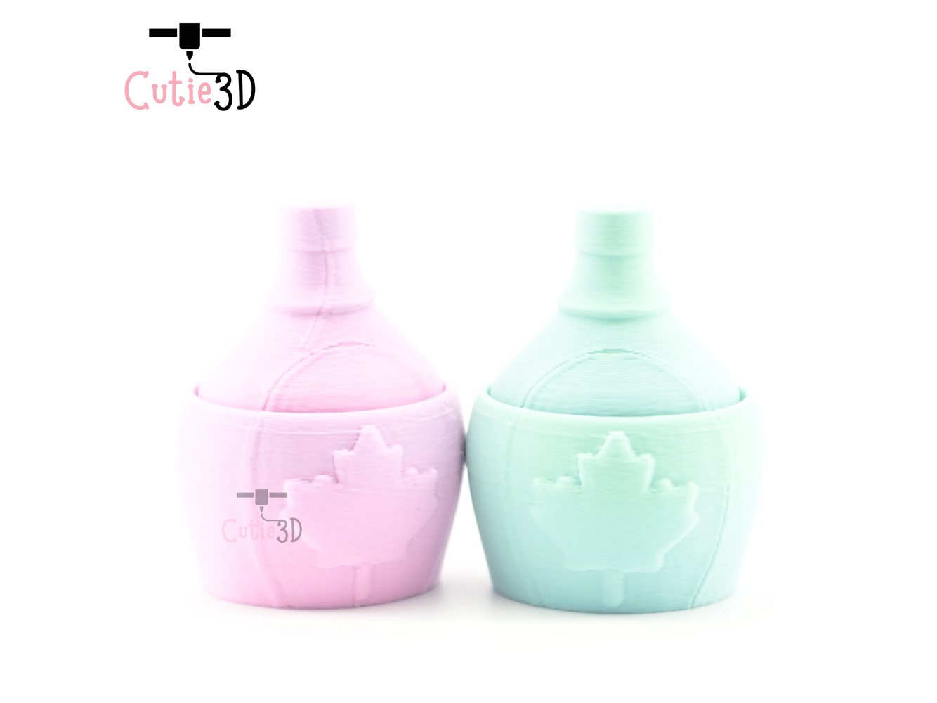 Digital Downloads - Cutie3D Canada Maple Syrup Keycap Fidget Clicker Keychain - Cute Backpack Keychain