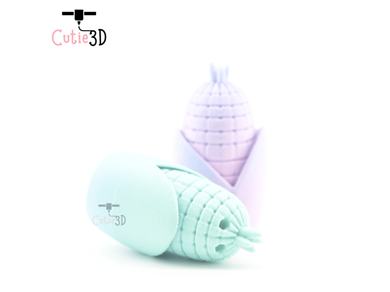 Digital Downloads - Cutie3D Corn Cob Keycap Fidget Clicker Keychain - Cute Backpack Keychain