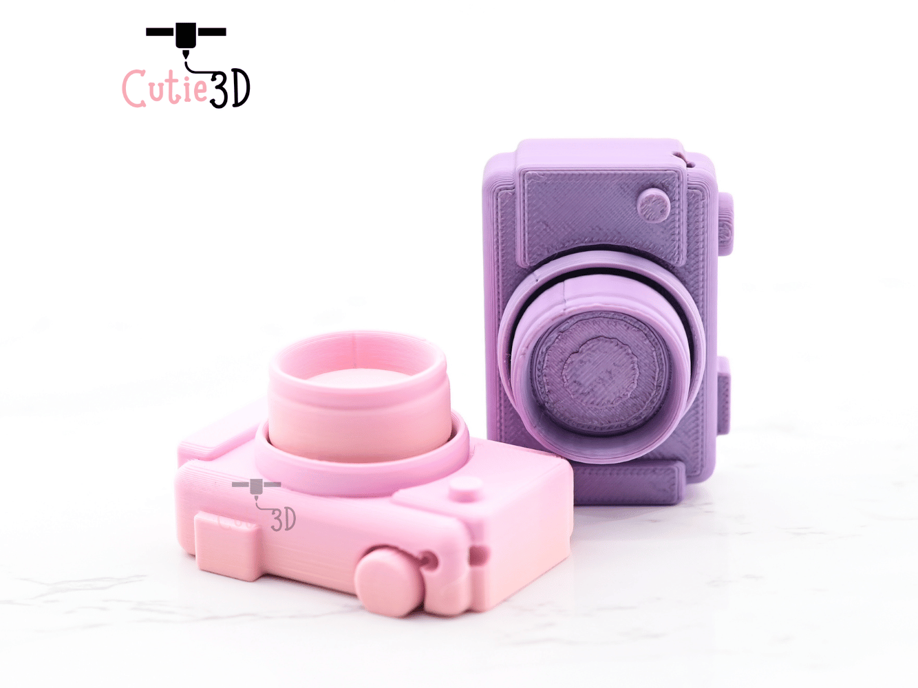 Digital Downloads - Cutie3D Digital Camera Keycap Fidget Clicker Keychain - Cute Backpack Keychain