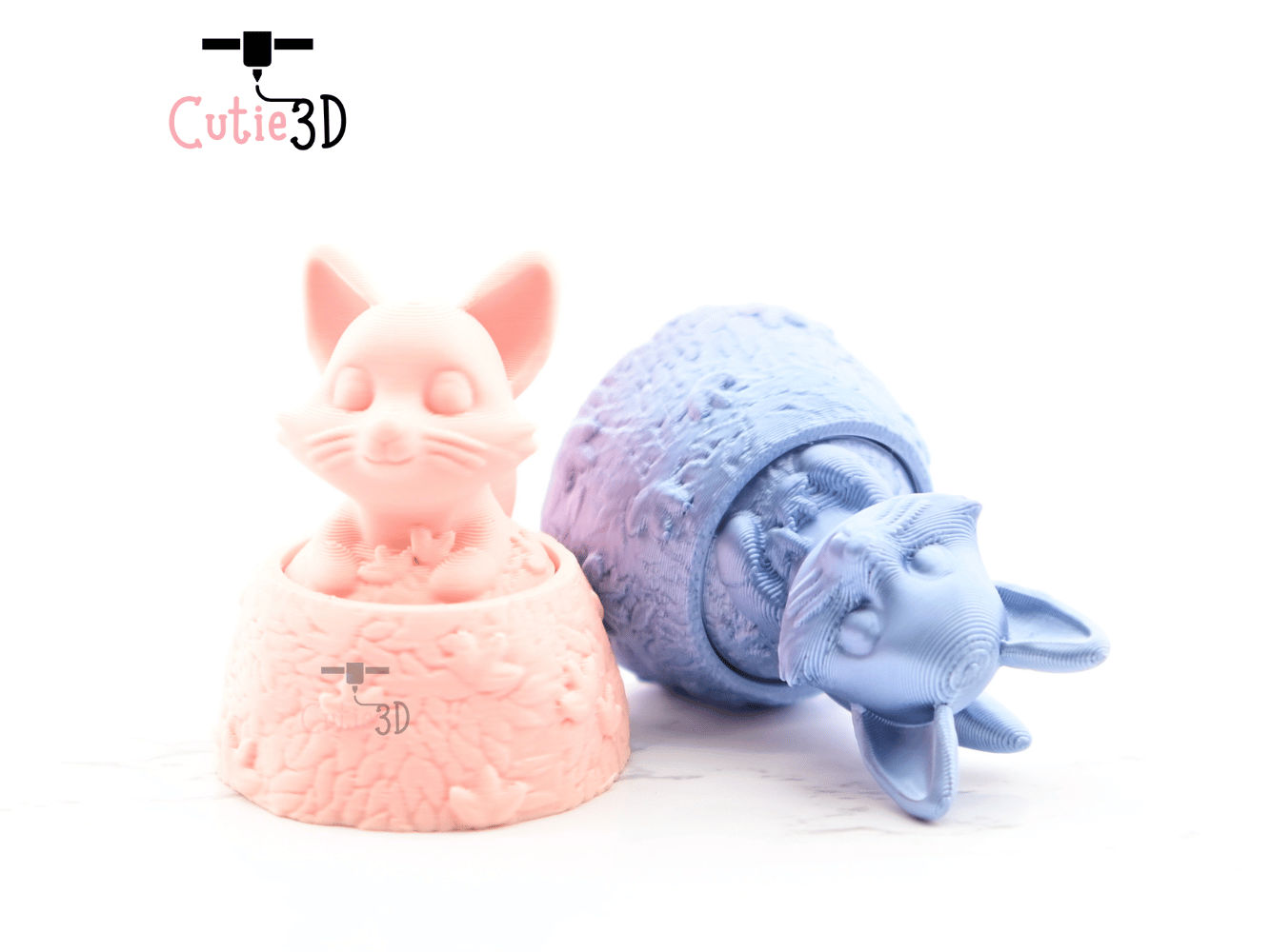 Digital Downloads - Cutie3D Fox In Fall Leaves Keycap Fidget Clicker Keychain - Cute Backpack Keychain