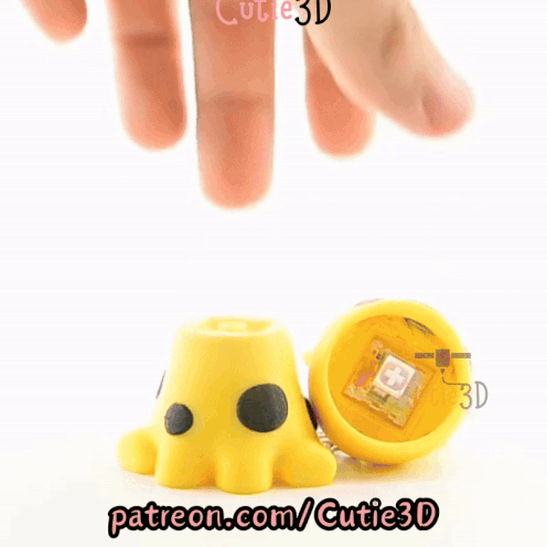 Digital Downloads - Cutie3D Giraffe For Animal Lovers Keycap Fidget Clicker Keychain - Cute Backpack Keychain
