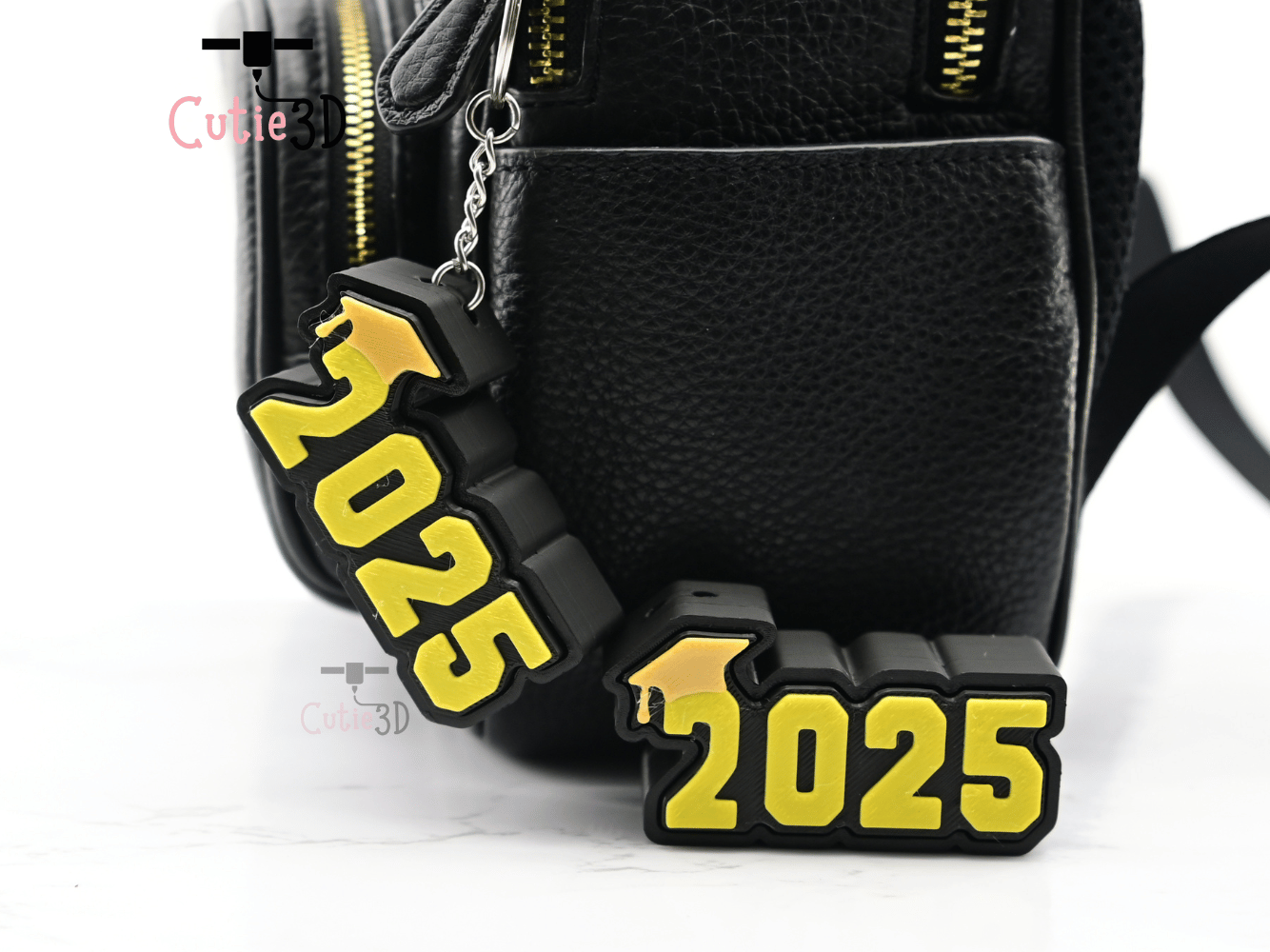 Digital Downloads - Cutie3D Graduation Cap 2025 Keycap Fidget Clicker Keychain - Cute Backpack Keychain