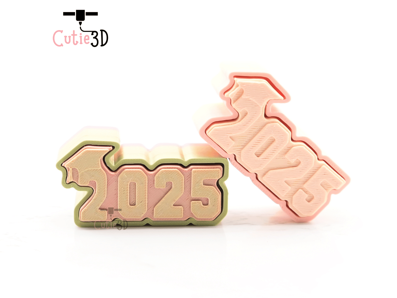 Digital Downloads - Cutie3D Graduation Cap 2025 Keycap Fidget Clicker Keychain - Cute Backpack Keychain