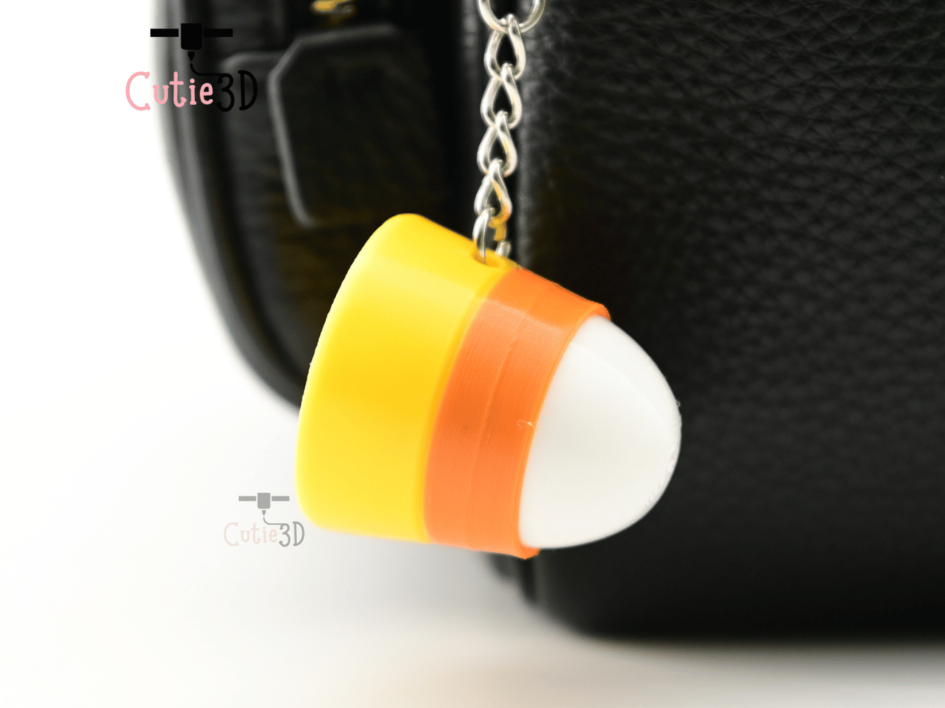 Digital Downloads - Cutie3D Halloween Candy Corn Set Keycap Fidget Clicker Keychain - Cute Backpack Keychain