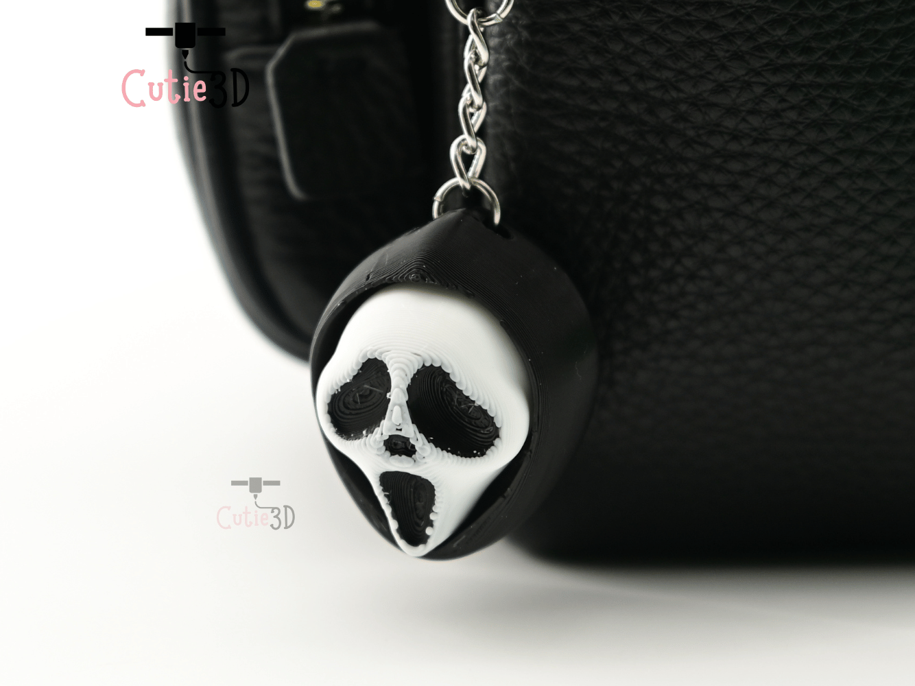 Digital Downloads - Cutie3D Halloween Scream Face Keycap Fidget Clicker Keychain - Cute Backpack Keychain