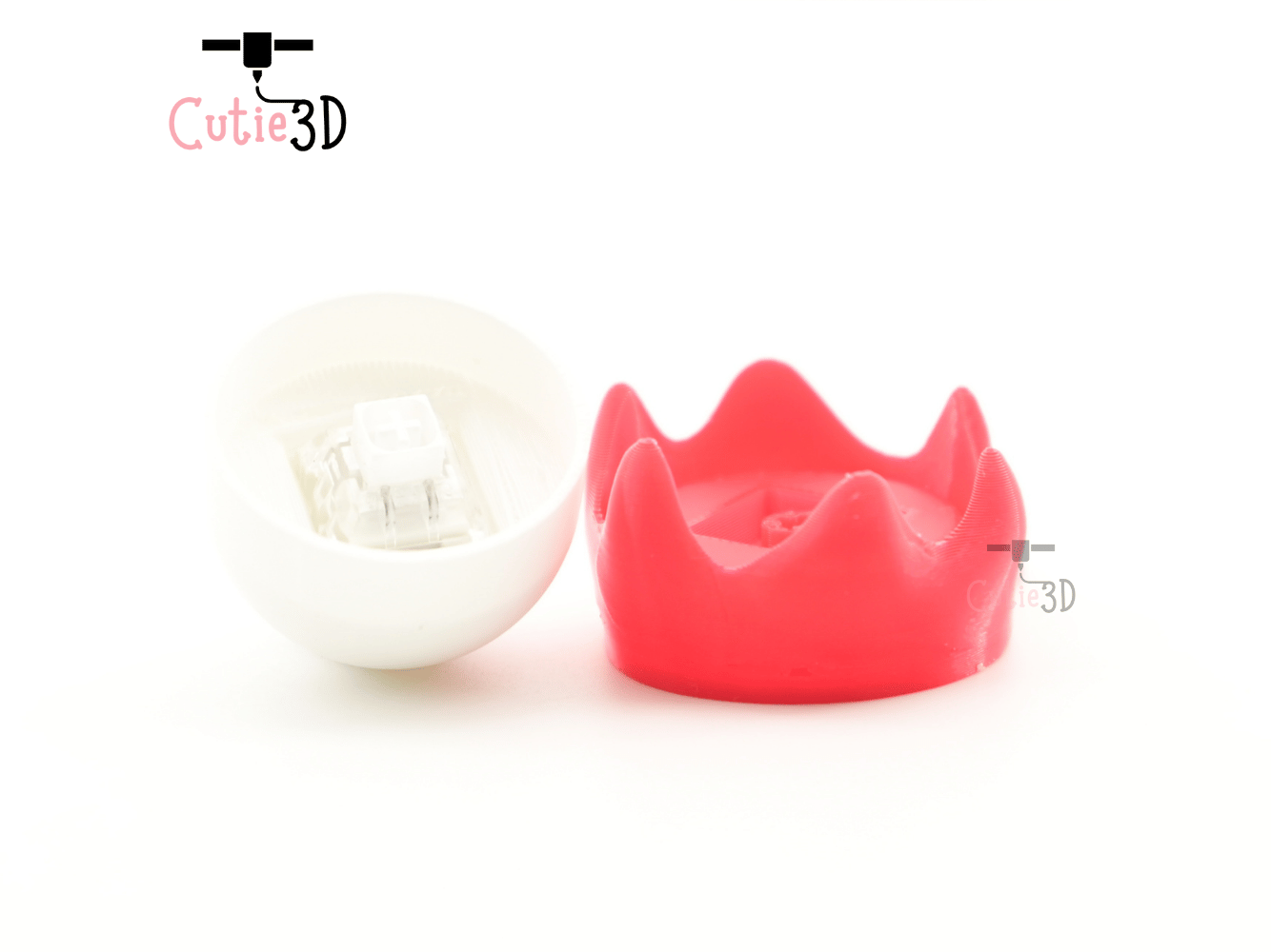 Digital Downloads - Cutie3D Halloween Spooky Eyeball Keycap Fidget Clicker Keychain - Cute Backpack Keychain