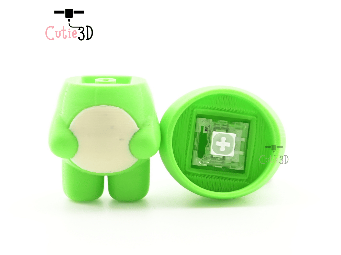 Digital Downloads - Cutie3D Happy Frog For Animal Lovers Keycap Fidget Clicker Keychain - Cute Backpack Keychain