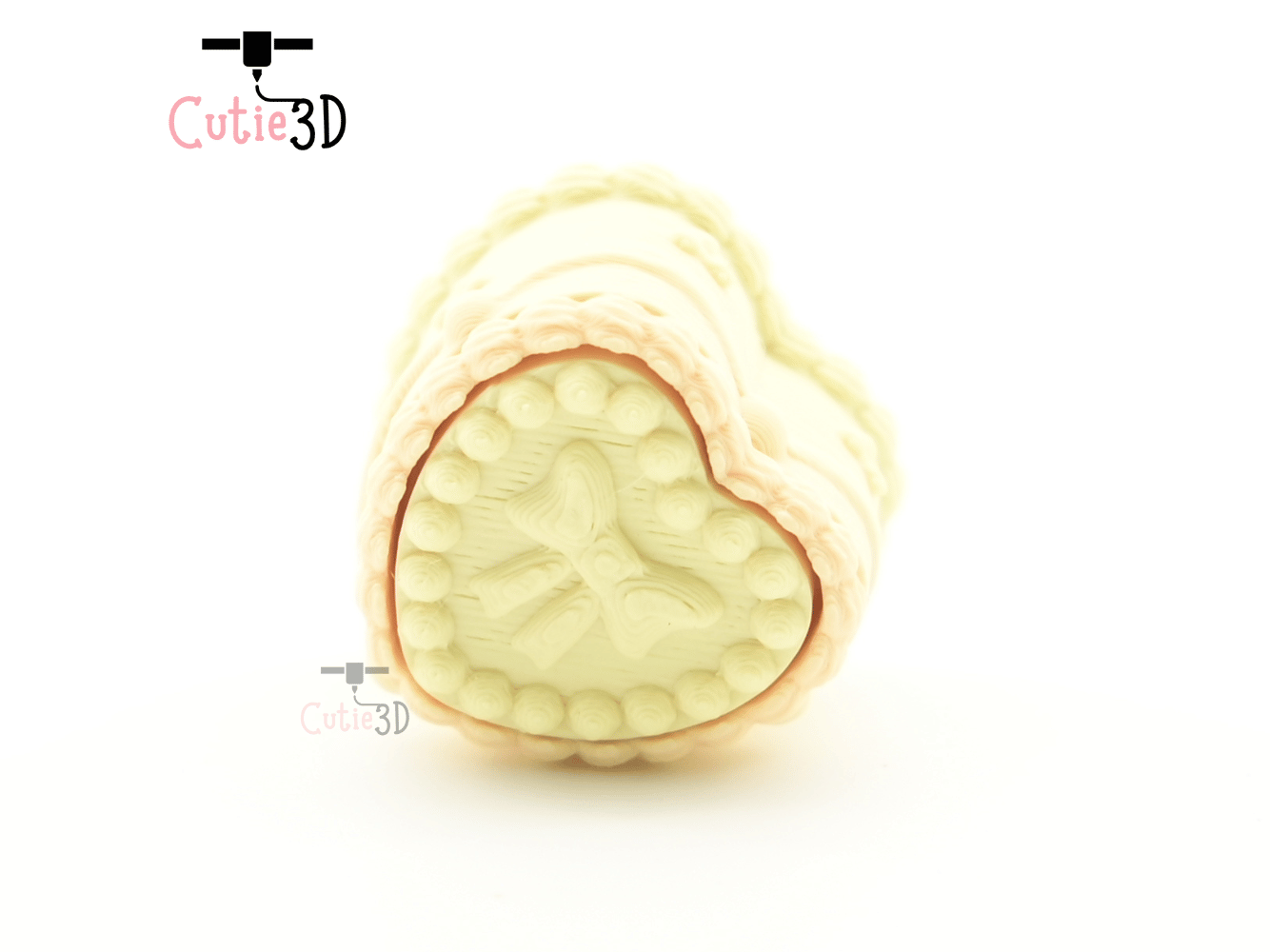 Digital Downloads - Cutie3D Heart Birthday Cake Keycap Fidget Clicker Keychain - Cute Backpack Keychain