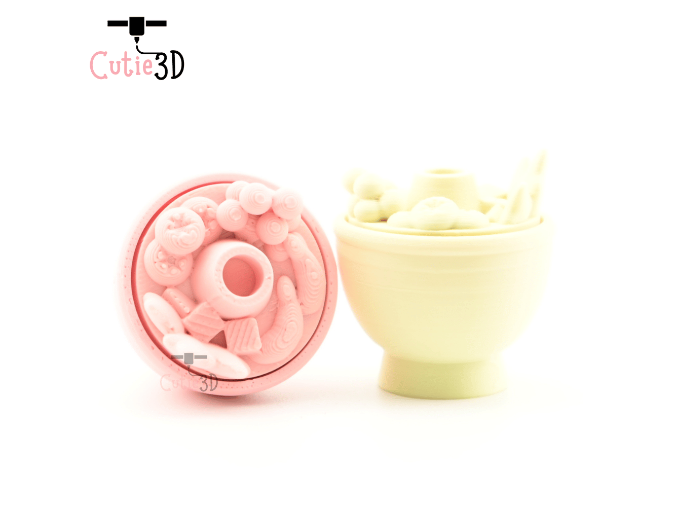 Digital Downloads - Cutie3D Hot Pot Keycap Fidget Clicker Keychain - Cute Backpack Keychain