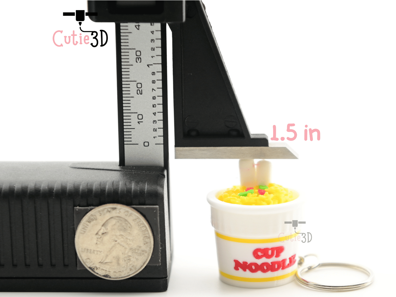 Digital Downloads - Cutie3D Instant Noodle Cup Keycap Fidget Clicker Keychain - Cute Backpack Keychain