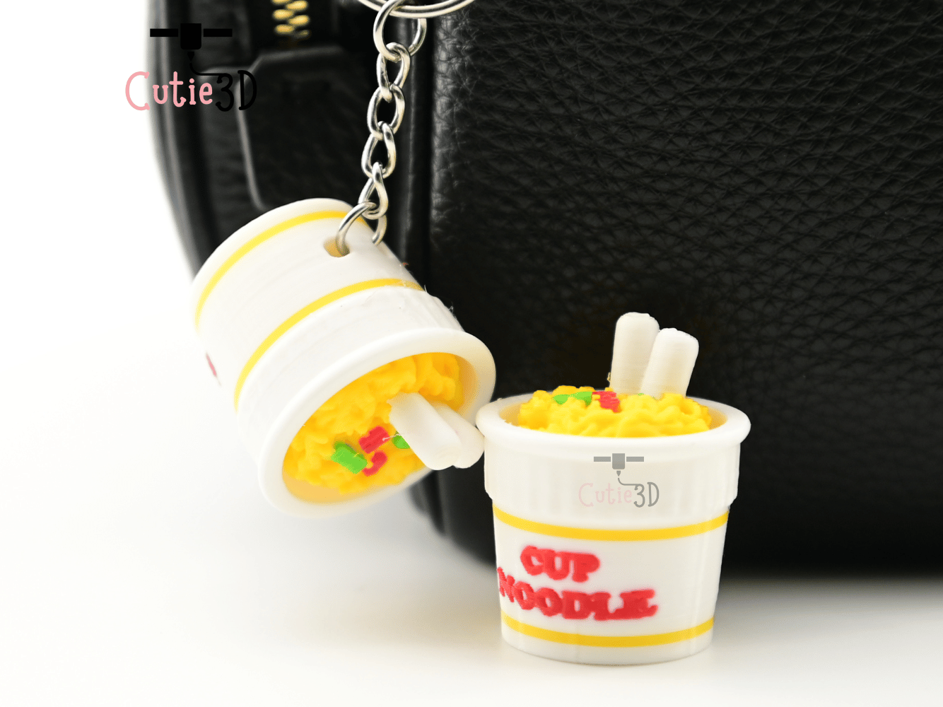Digital Downloads - Cutie3D Instant Noodle Cup Keycap Fidget Clicker Keychain - Cute Backpack Keychain