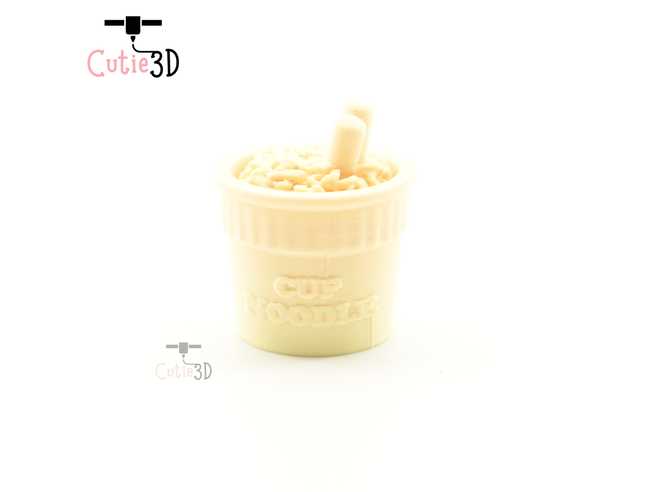 Digital Downloads - Cutie3D Instant Noodle Cup Keycap Fidget Clicker Keychain - Cute Backpack Keychain