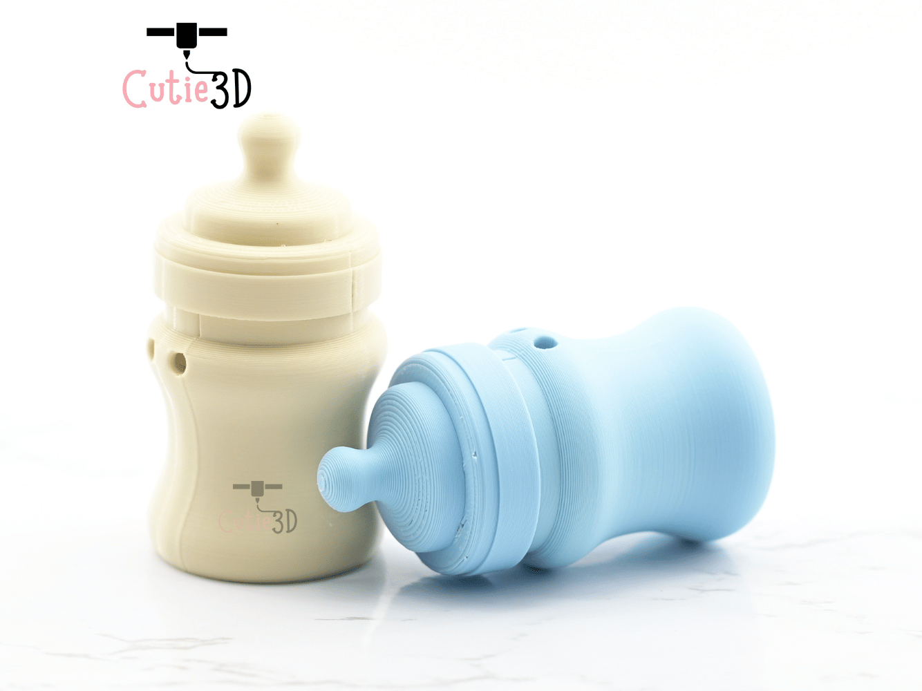 Digital Downloads - Cutie3D Keycap Fidget Clicker Baby Milk Bottle Keychain - Cute Backpack Keychain