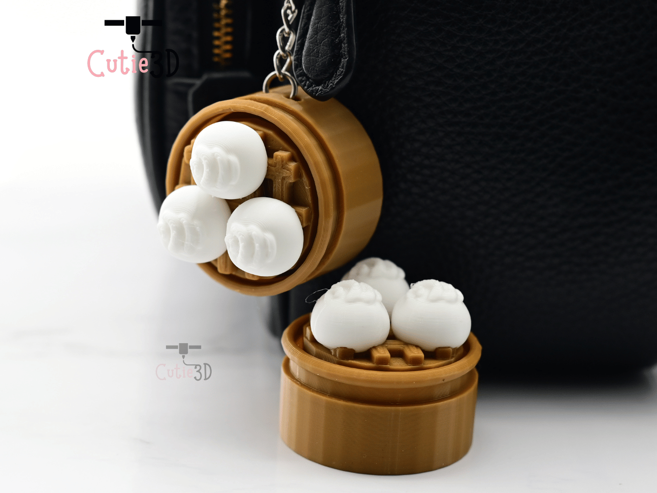 Digital Downloads - Cutie3D Keycap Fidget Clicker Steam Bao Bun Keychain - Cute Backpack Keychain
