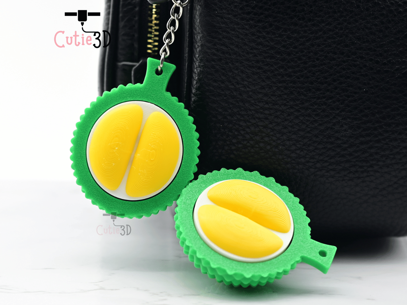 Digital Downloads - Cutie3D Keycap Fidget Keychain Durian Keychain - Cute Backpack Keychain