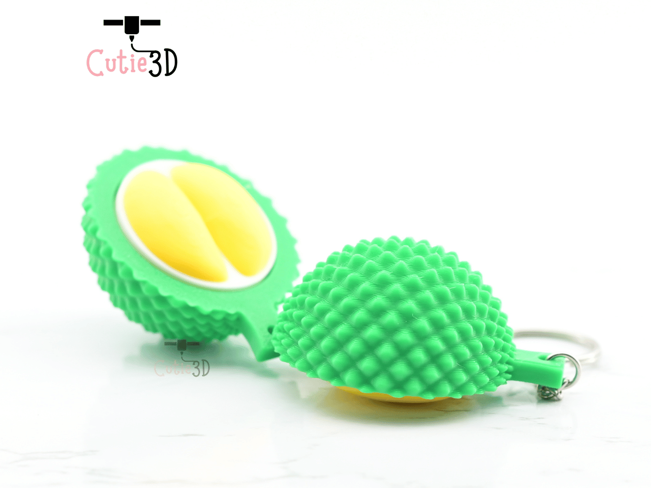 Digital Downloads - Cutie3D Keycap Fidget Keychain Durian Keychain - Cute Backpack Keychain