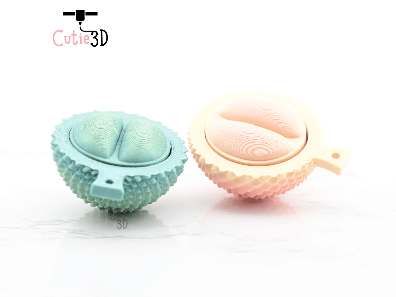 Digital Downloads - Cutie3D Keycap Fidget Keychain Durian Keychain - Cute Backpack Keychain