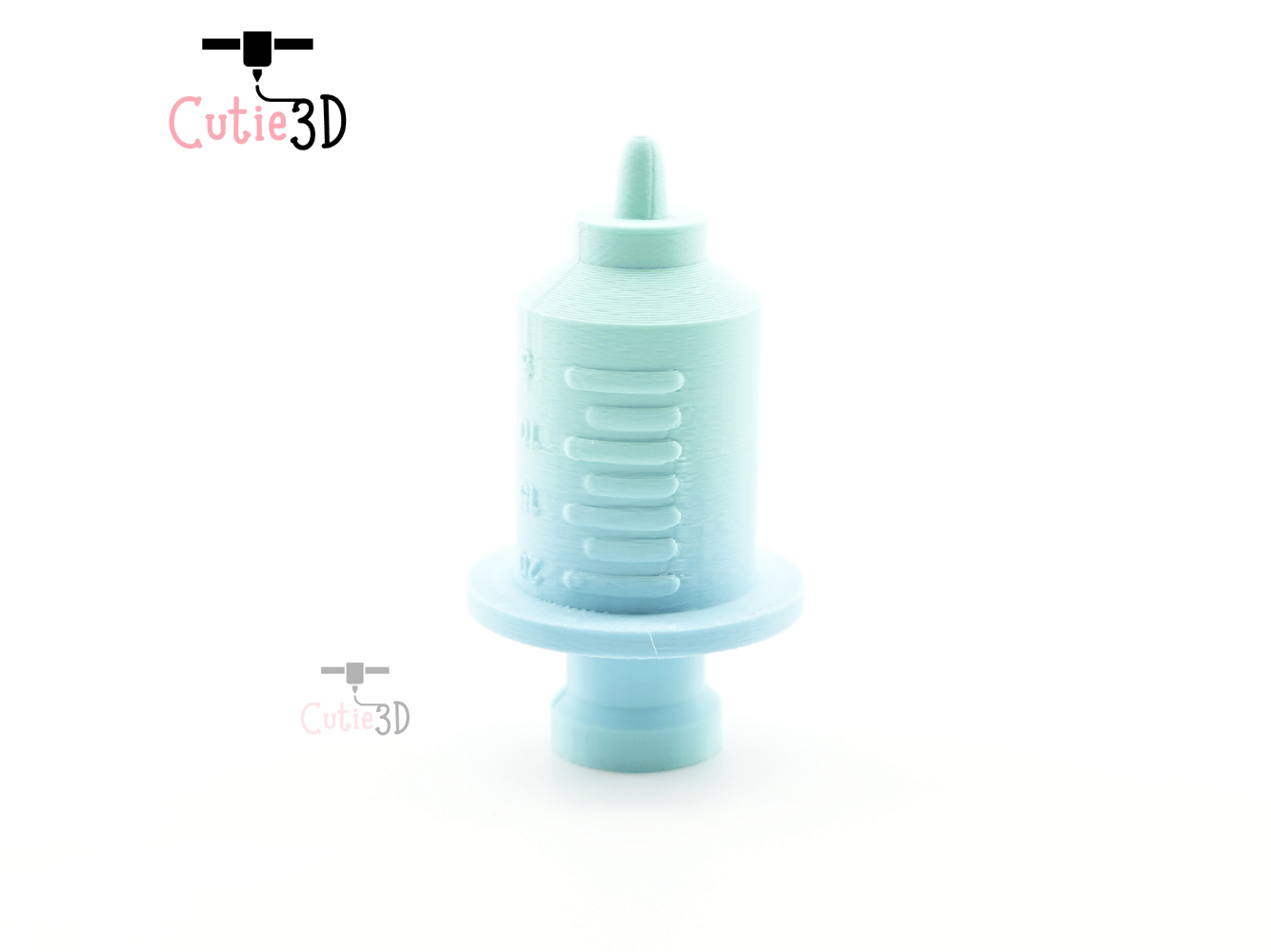 Digital Downloads - Cutie3D Medical-Themed Syringe Keycap Fidget Clicker Keychain - Cute Backpack Keychain