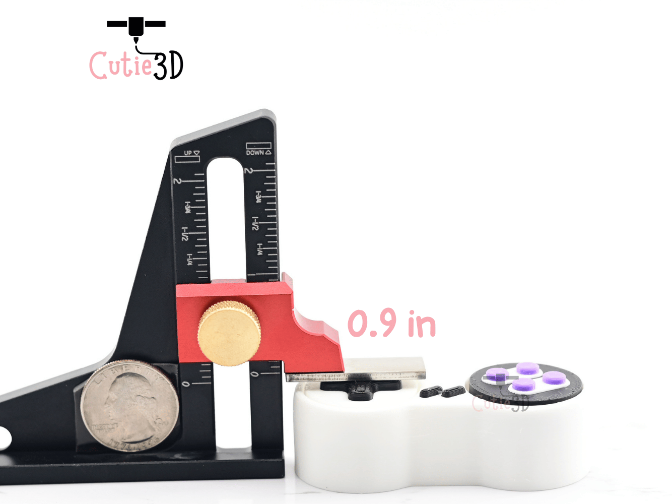 Digital Downloads - Cutie3D Retro Game Controller Keycap Fidget Clicker Keychain - Cute Backpack Keychain