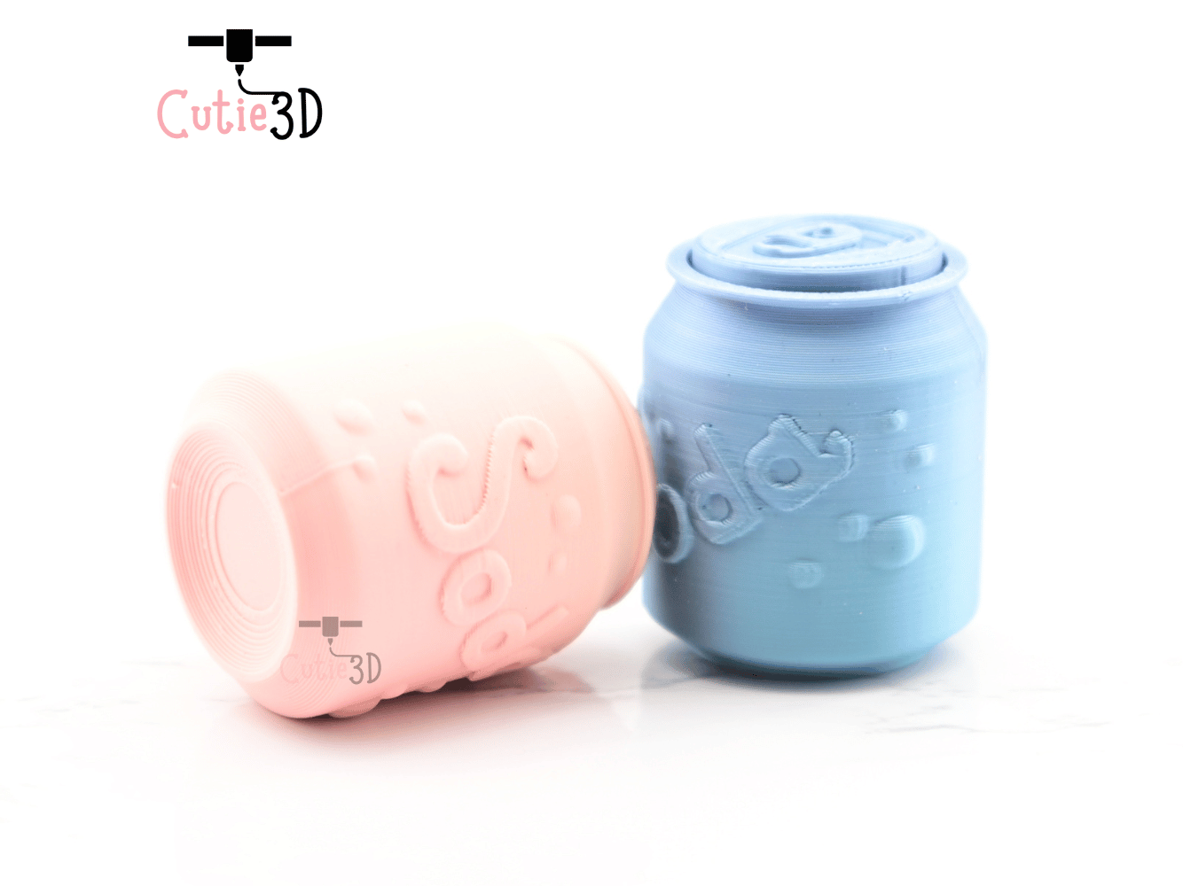 Digital Downloads - Cutie3D Soda Can Keycap Fidget Clicker Keychain - Cute Backpack Keychain