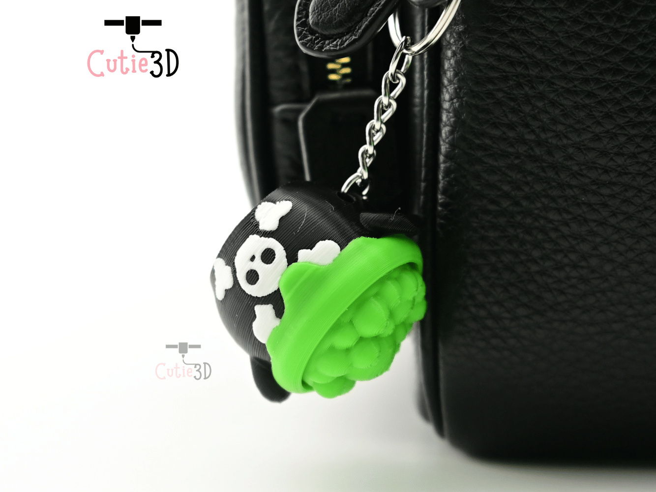Digital Downloads - Cutie3D Spooky Halloween Poison Cauldron Keycap Fidget Clicker Keychain - Cute Backpack Keychain