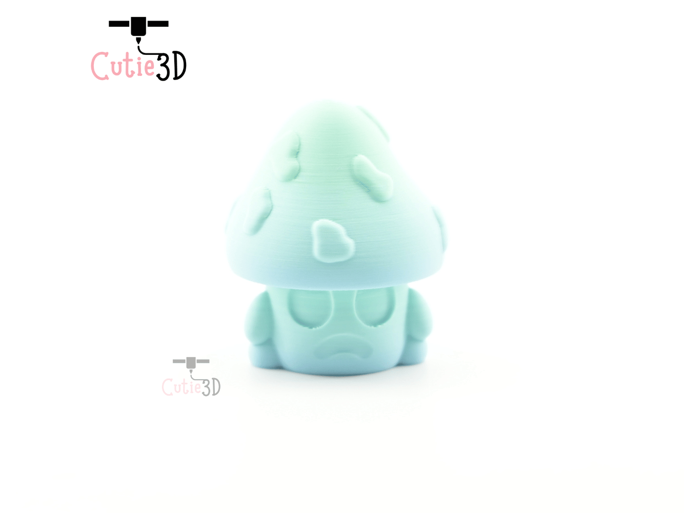 Digital Downloads - Cutie3D Spooky Halloween Poison Mushroom Keycap Fidget Clicker Keychain - Cute Backpack Keychain