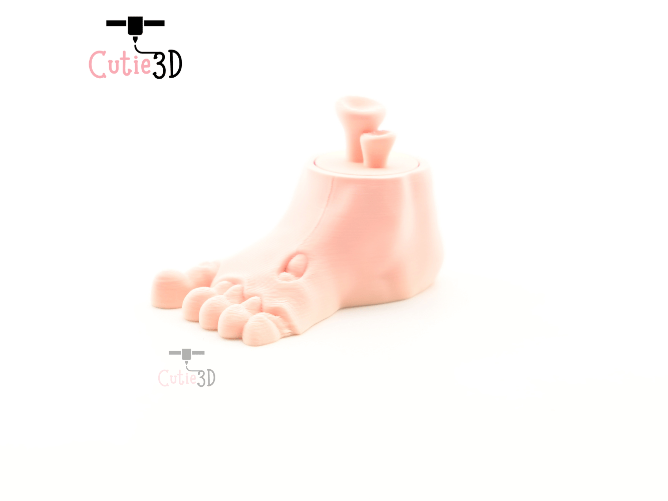 Digital Downloads - Cutie3D Spooky Halloween Zombie Foot Keycap Fidget Clicker Keychain - Cute Backpack Keychain