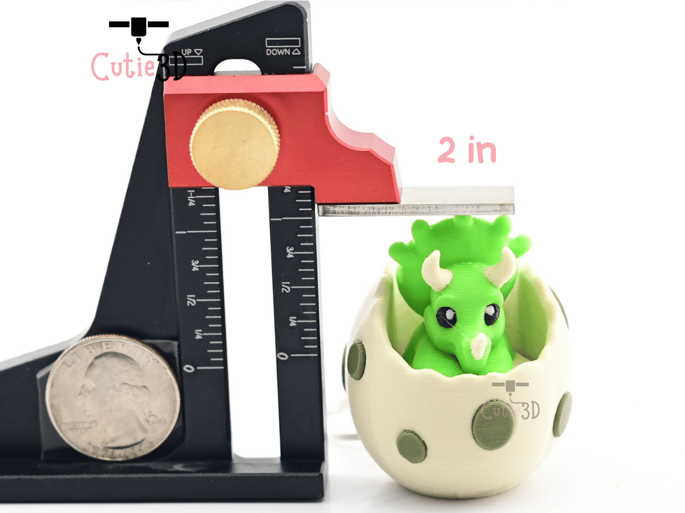 Digital Downloads - Cutie3D Triceratops In An Egg Keycap Fidget Clicker Keychain - Cute Backpack Keychain