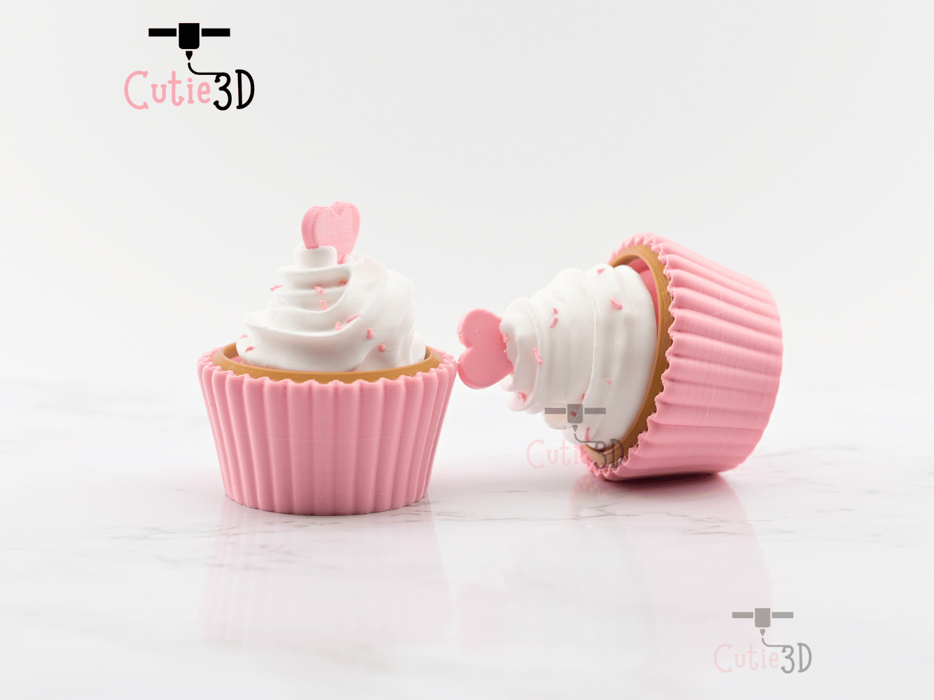 Digital Downloads - Cutie3D Twisty Clicker Valentine Heart Cupcake