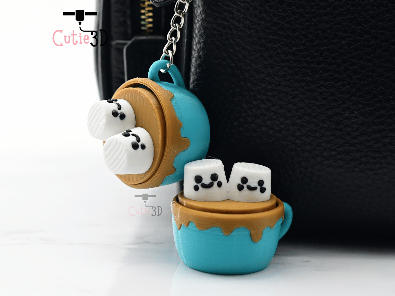 Digital Downloads - Cutie3D Twisty Keycap Fidget Clicker Chocolate Marshmallow Cup