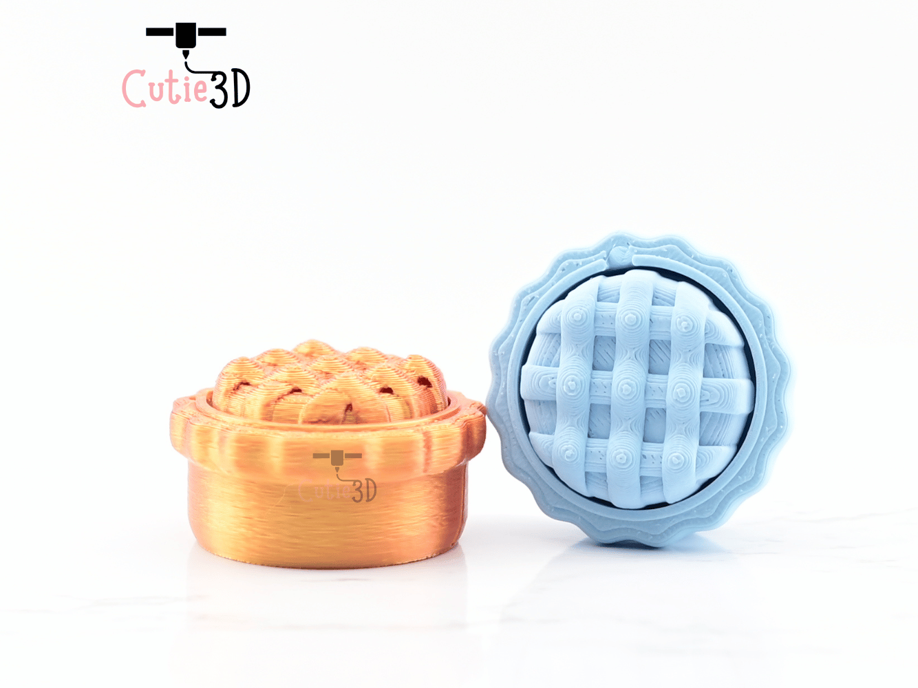 Digital Downloads - Cutie3D Twisty Keycap Fidget Clicker Keychain For Pie Lovers - Cute Backpack Keychain