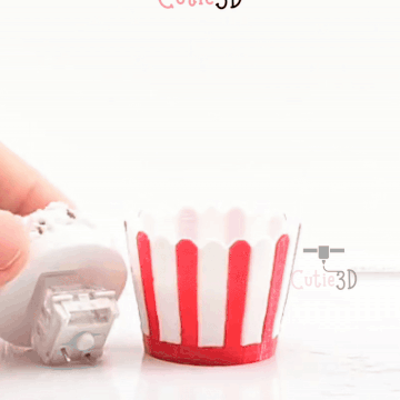 Digital Downloads - Cutie3D Twisty Keycap Fidget Clicker Popcorn Bucket Keychain - Cute Backpack Keychain