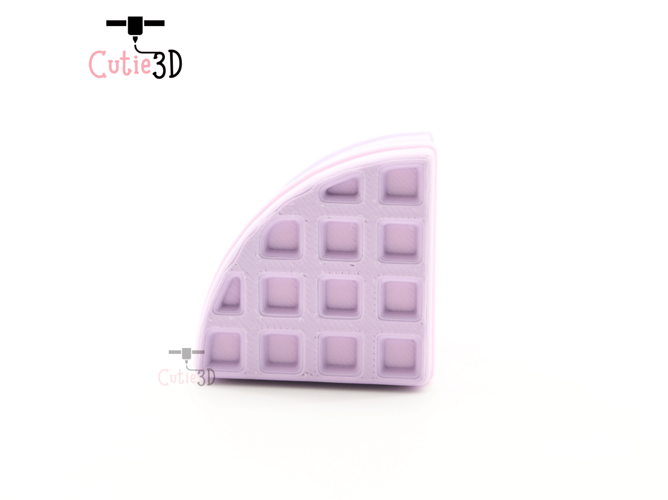 Digital Downloads - Cutie3D Waffle Ice Cream For Food Lovers Keycap Fidget Clicker Keychain - Cute Backpack Keychain