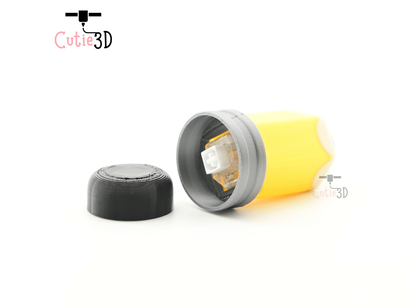 Digital Downloads - Cutie3D Wooden Pencil Keycap Fidget Clicker Keychain - Cute Backpack Keychain