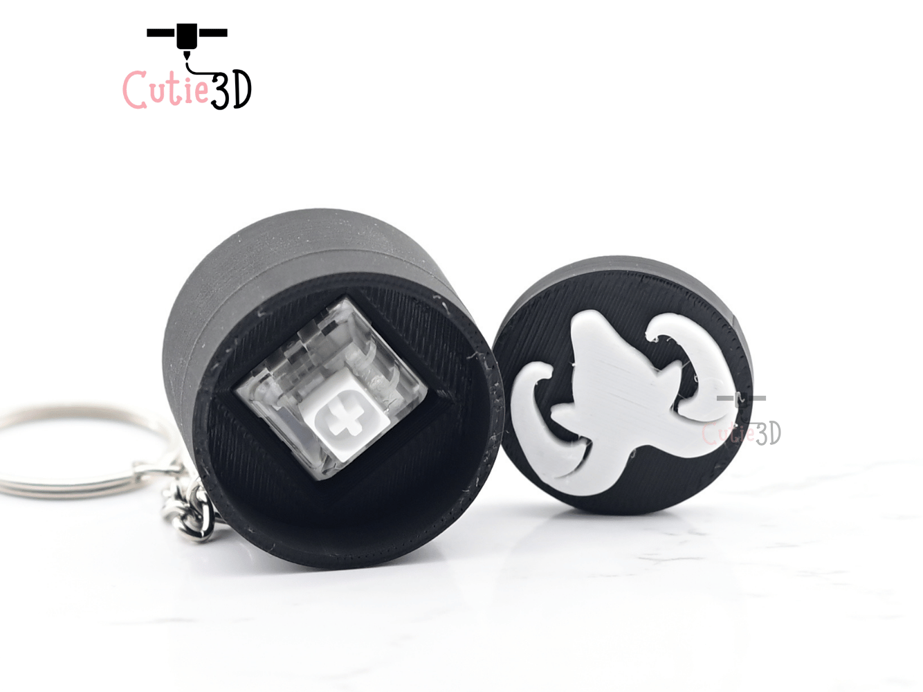 Digital Downloads - Cutie3D Zodiac Signs Keycap Fidget Clicker Keychain - Cute Backpack Keychain