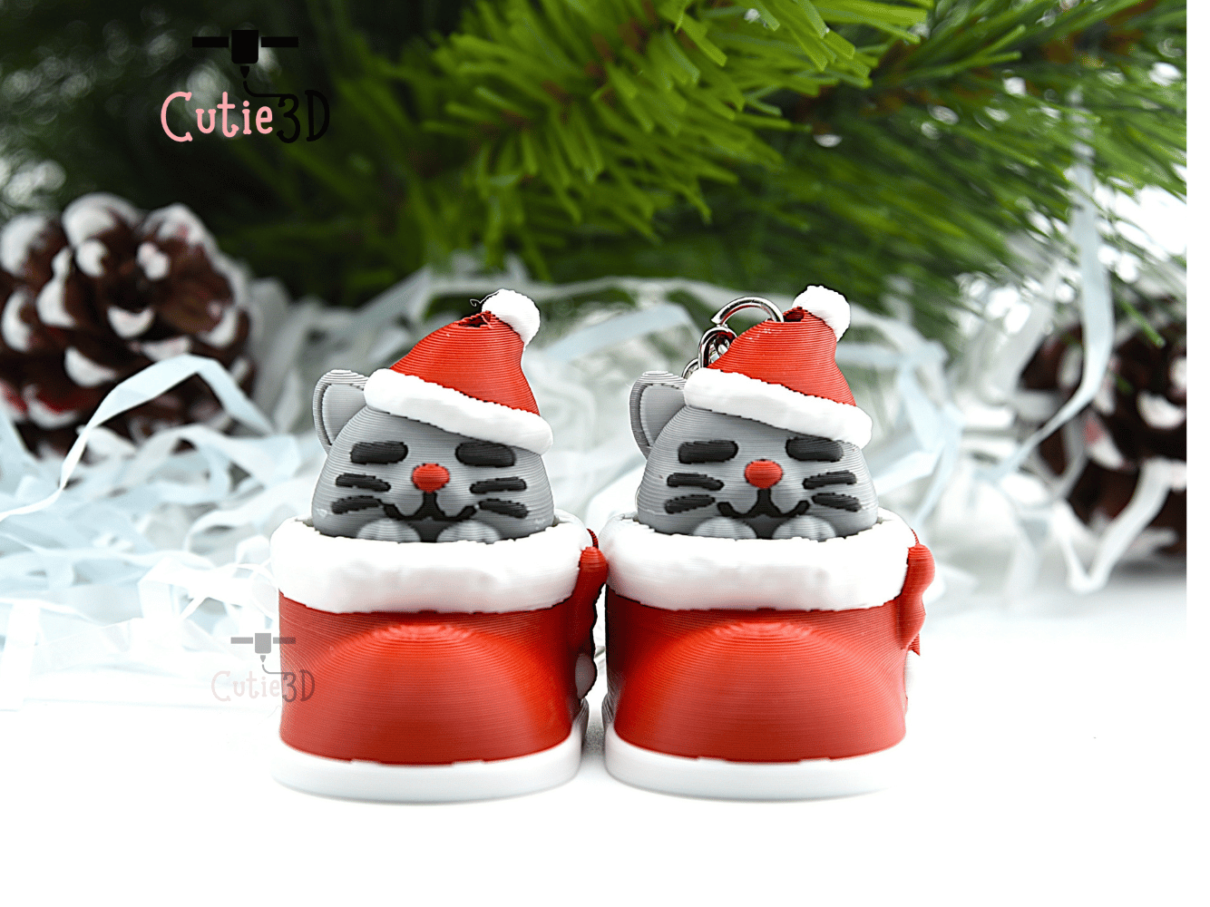Cutie3D-Christmas Cat in Boot Keycap Fidget Clicker Keychain_10.png