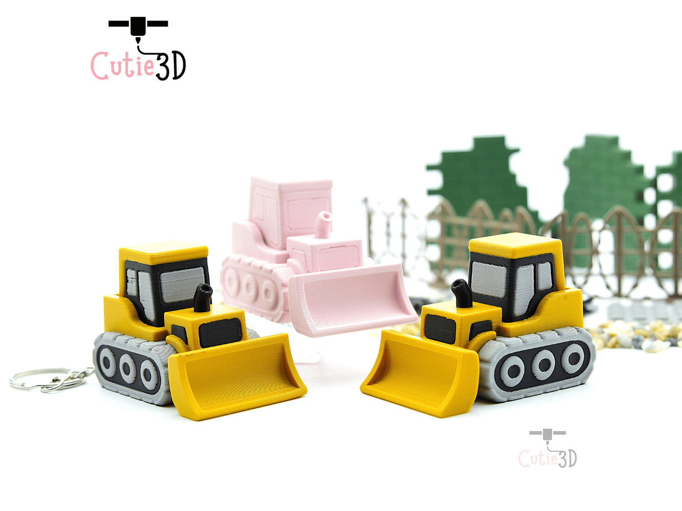 Cutie3D-Construction Bulldozer Keycap Fidget Clicker Keychain_08.png