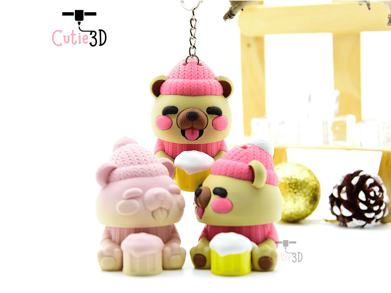 Cutie3D-Winter Drunk Bear Keycap Fidget Clicker Keychain_05.png