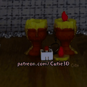 Cutie3D-Melting Candle Fidget Led-Clicker Keychain_10.gif