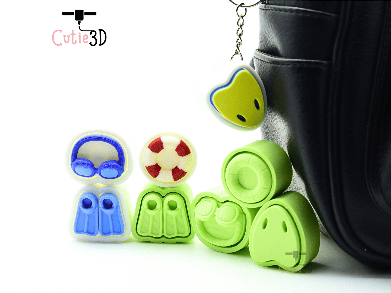 Cutie3D-Playful Swimming Theme Set of Clicker Keychains_05.png