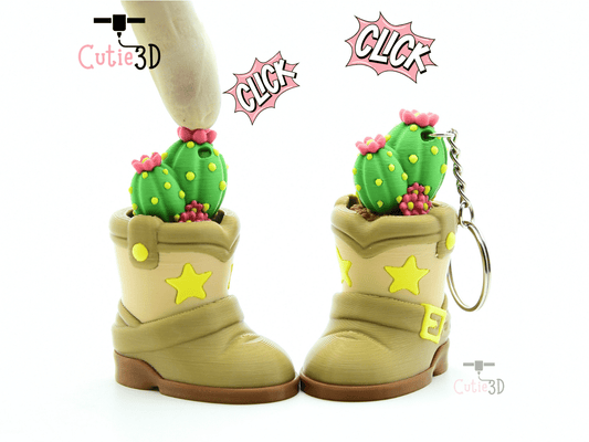 Cutie3D-Cute Cactus Boots Fidget Clicker Keychain_01.png