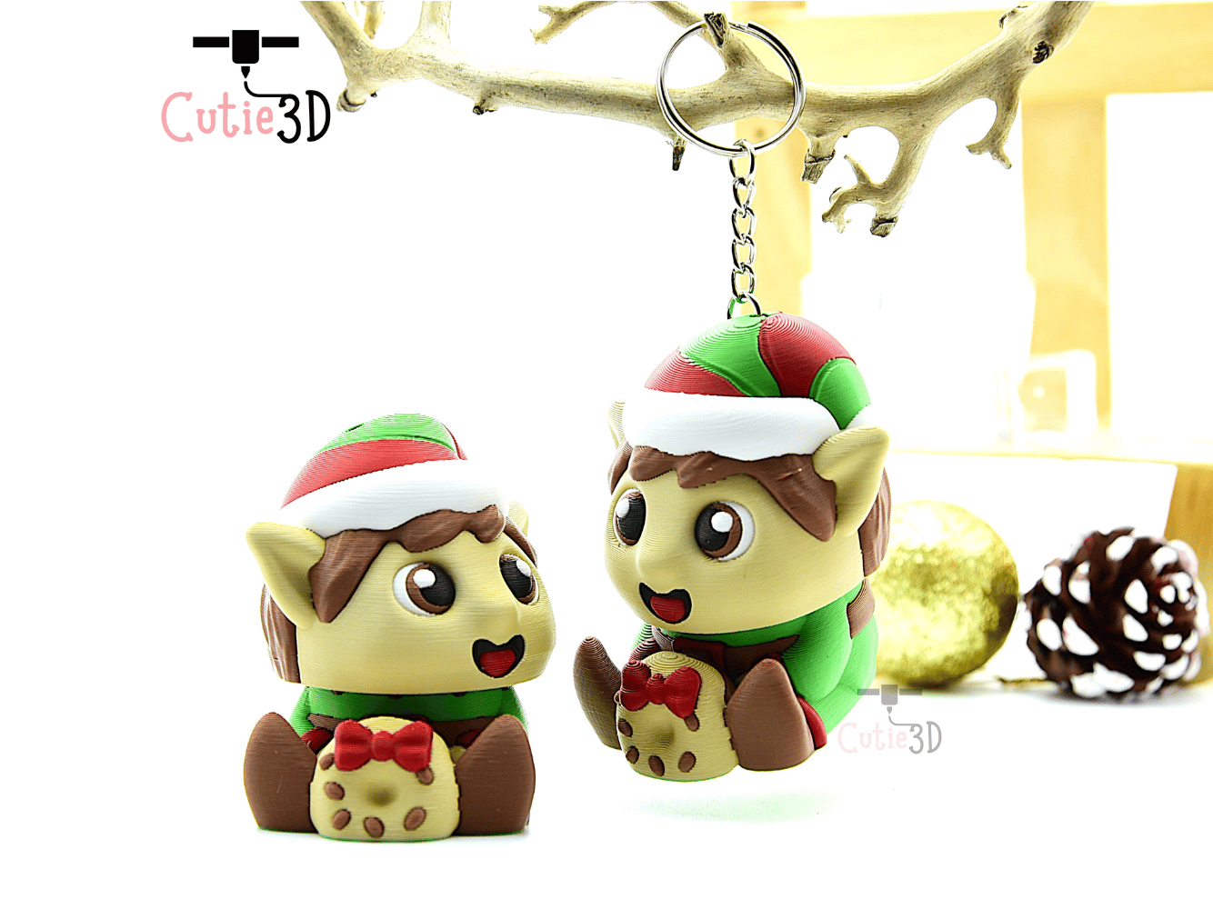 Cutie3D-Christmas Elf Keycap Fidget Clicker Keychain_06.png