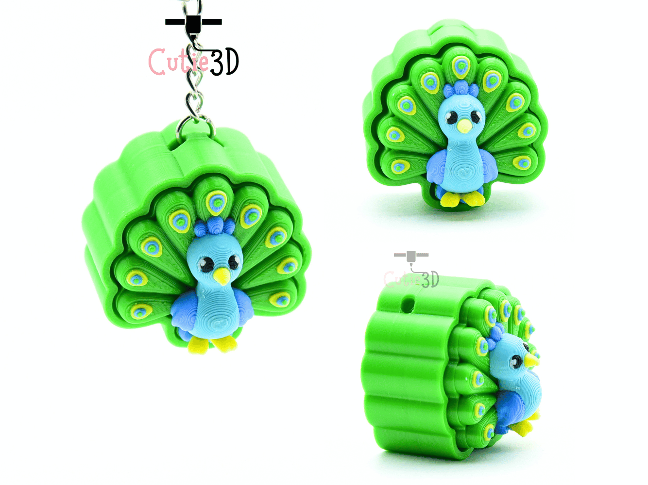 Cutie3D-Cute Peacock Fidget Fidget Clicker Keychain_02.png